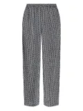 Michael Kors chevron-print trousers - Black