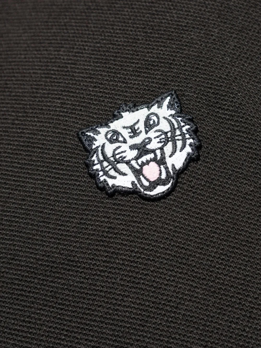 Kenzo Poloshirt met geborduurde tijger Zwart