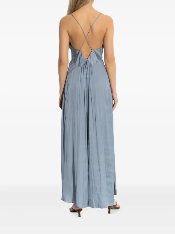 iro blue dress IRO Paris Andou Dress | Mixed Blue main image 0