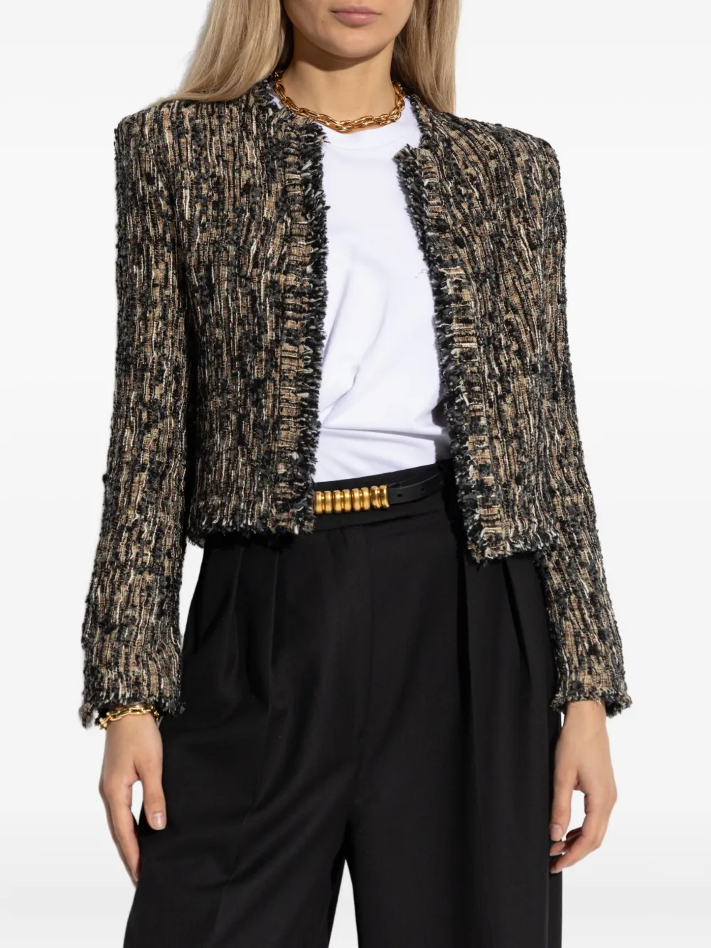 IRO Tweed jack Bruin