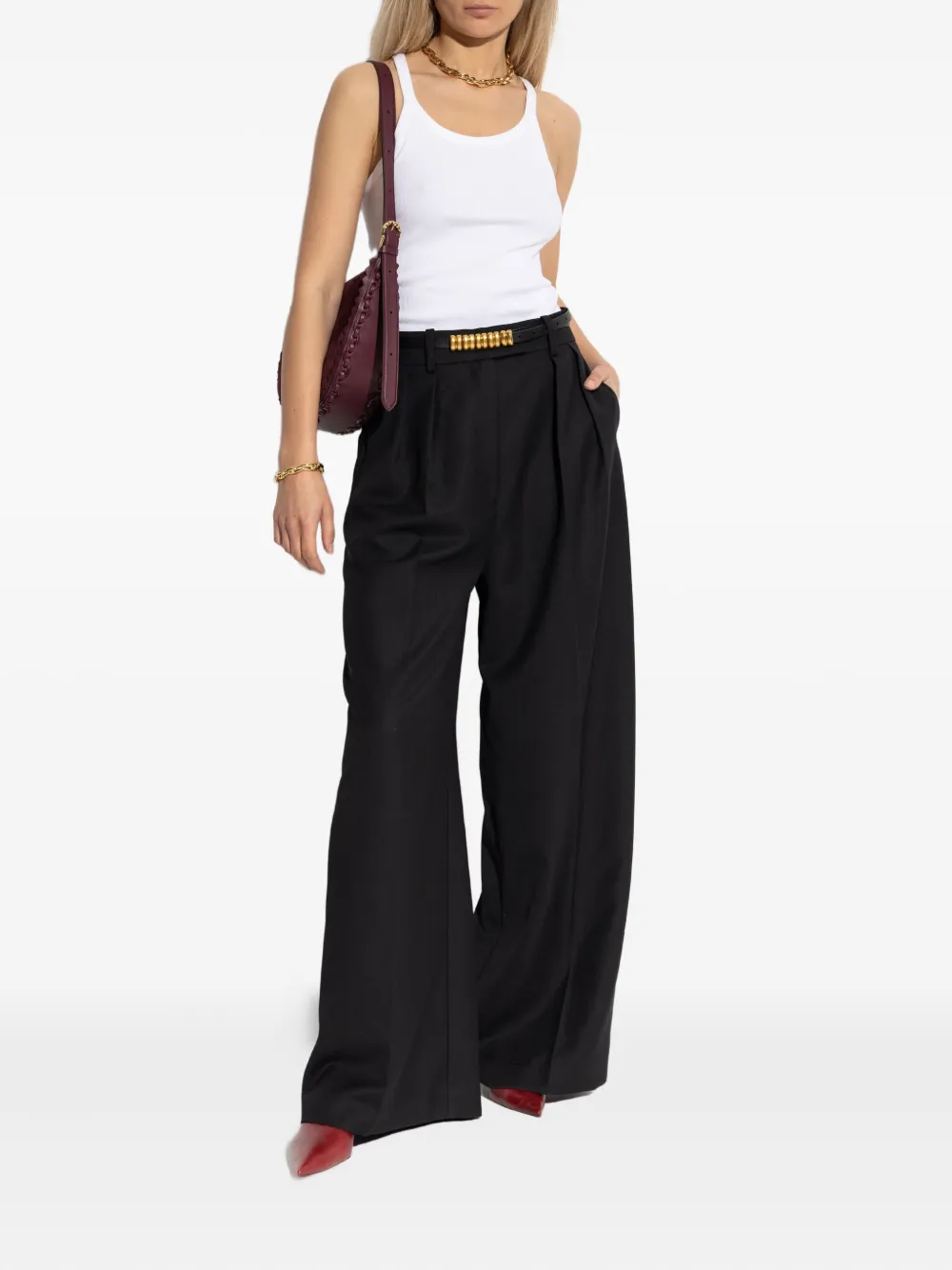 IRO Palissa ribbed tank top Wit
