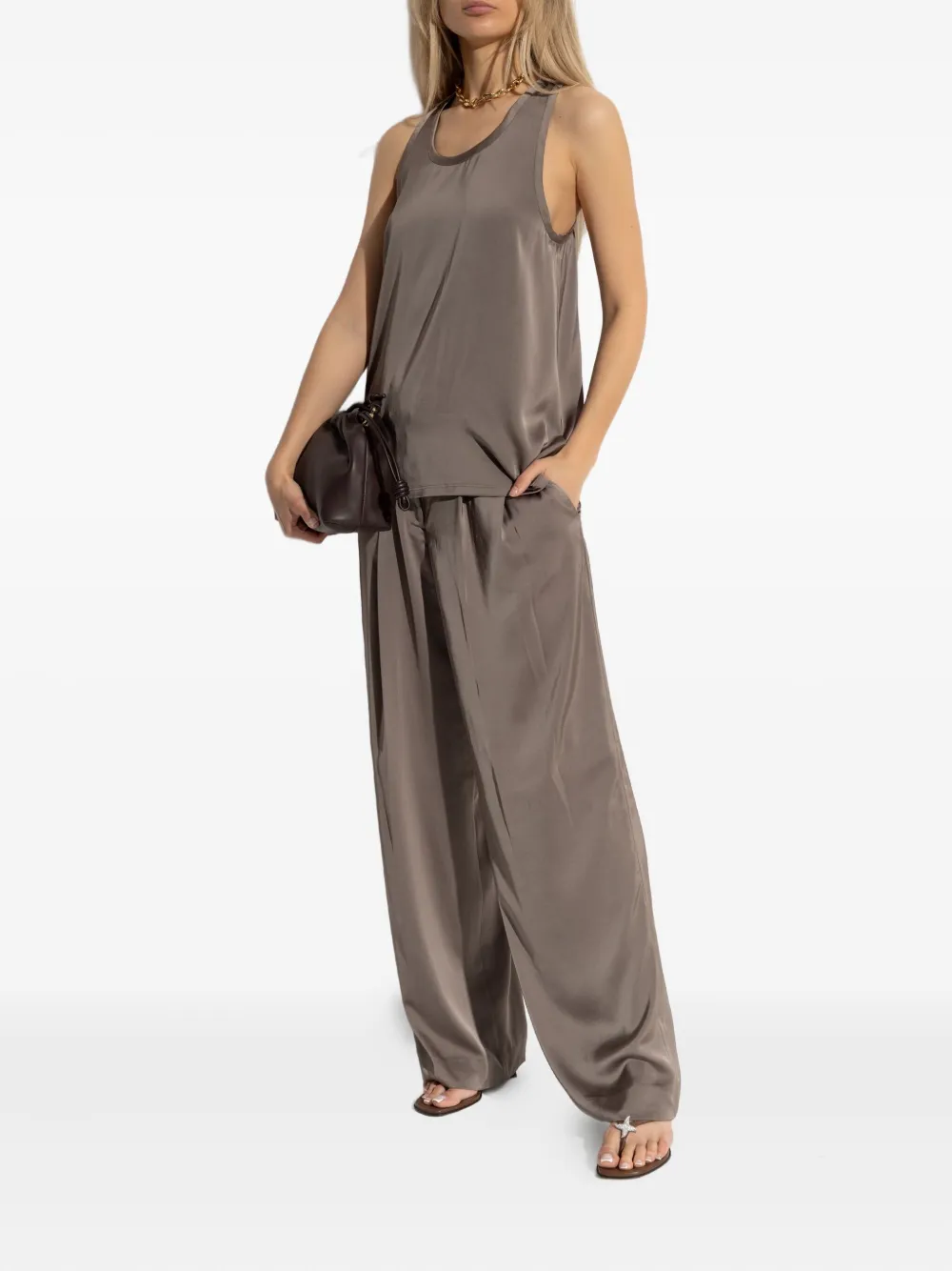 Michael Kors pleated trousers Bruin