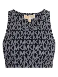 Michael Michael Kors logo-print racer-back top - Black