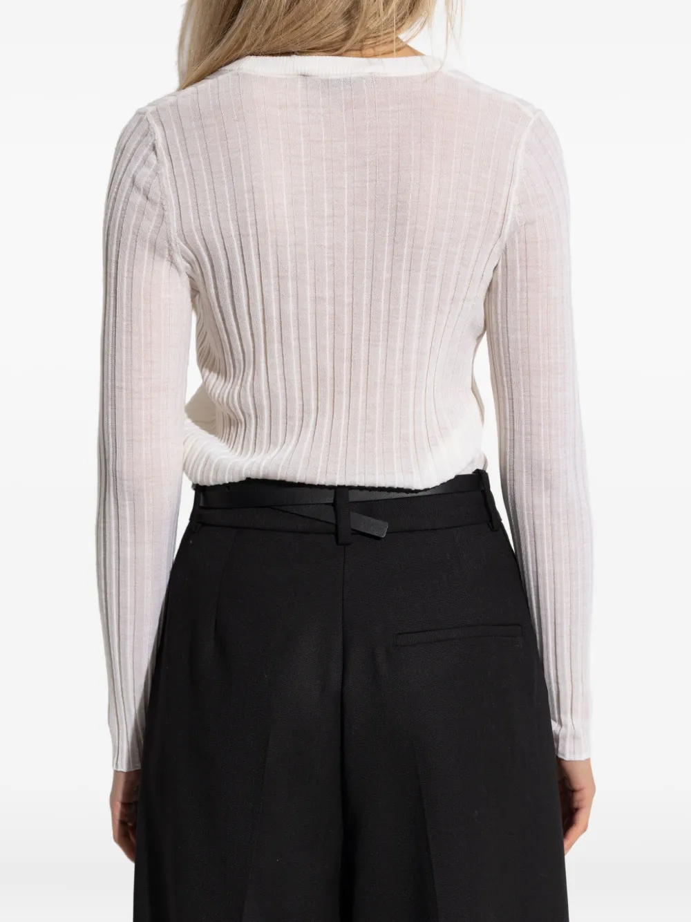 IRO Geribbelde tanktop Wit
