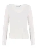 IRO ribbed wool top - White