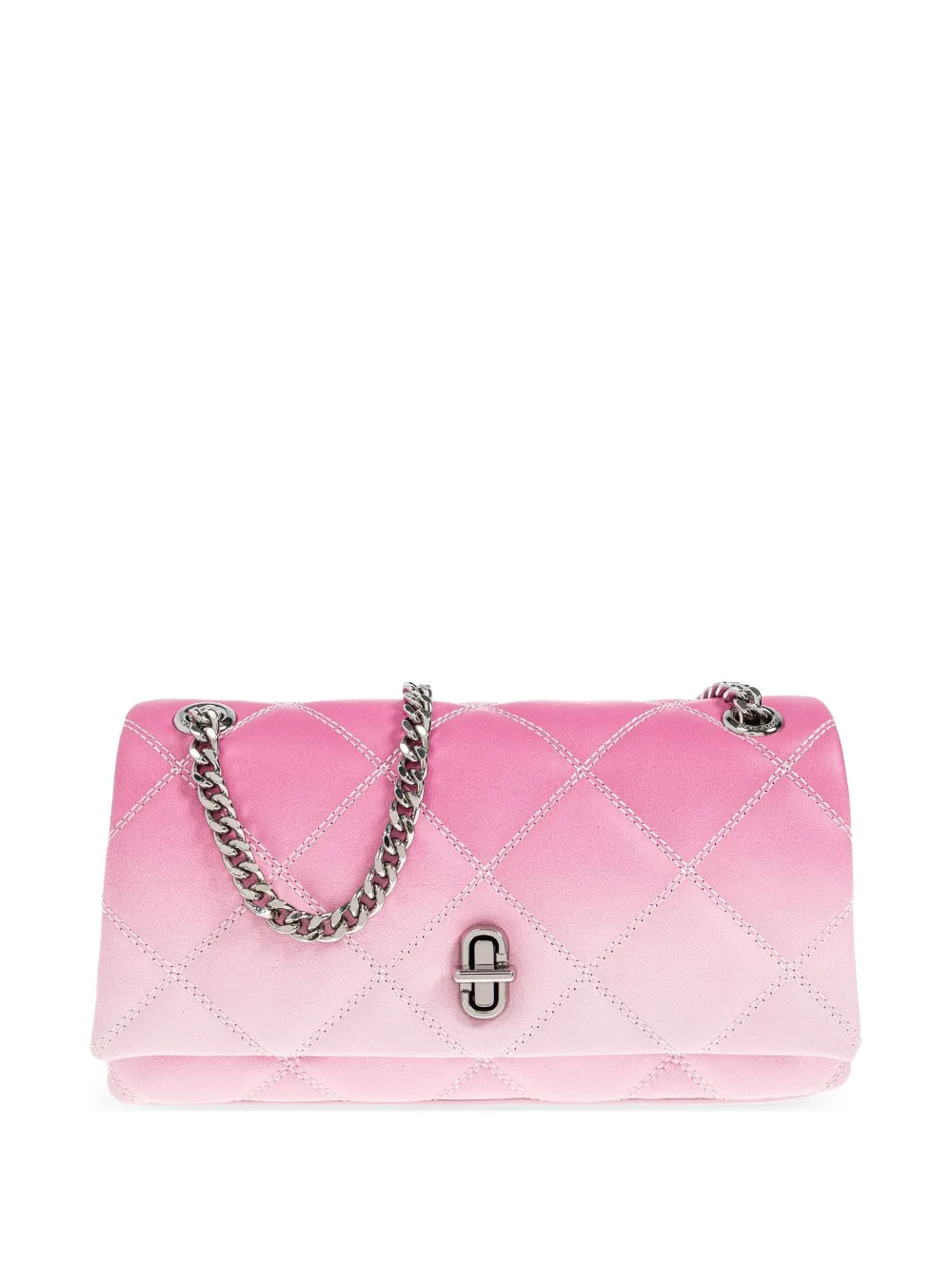 Marc Jacobs The quilted small Dual chain cross body bag | Pink | Image 1