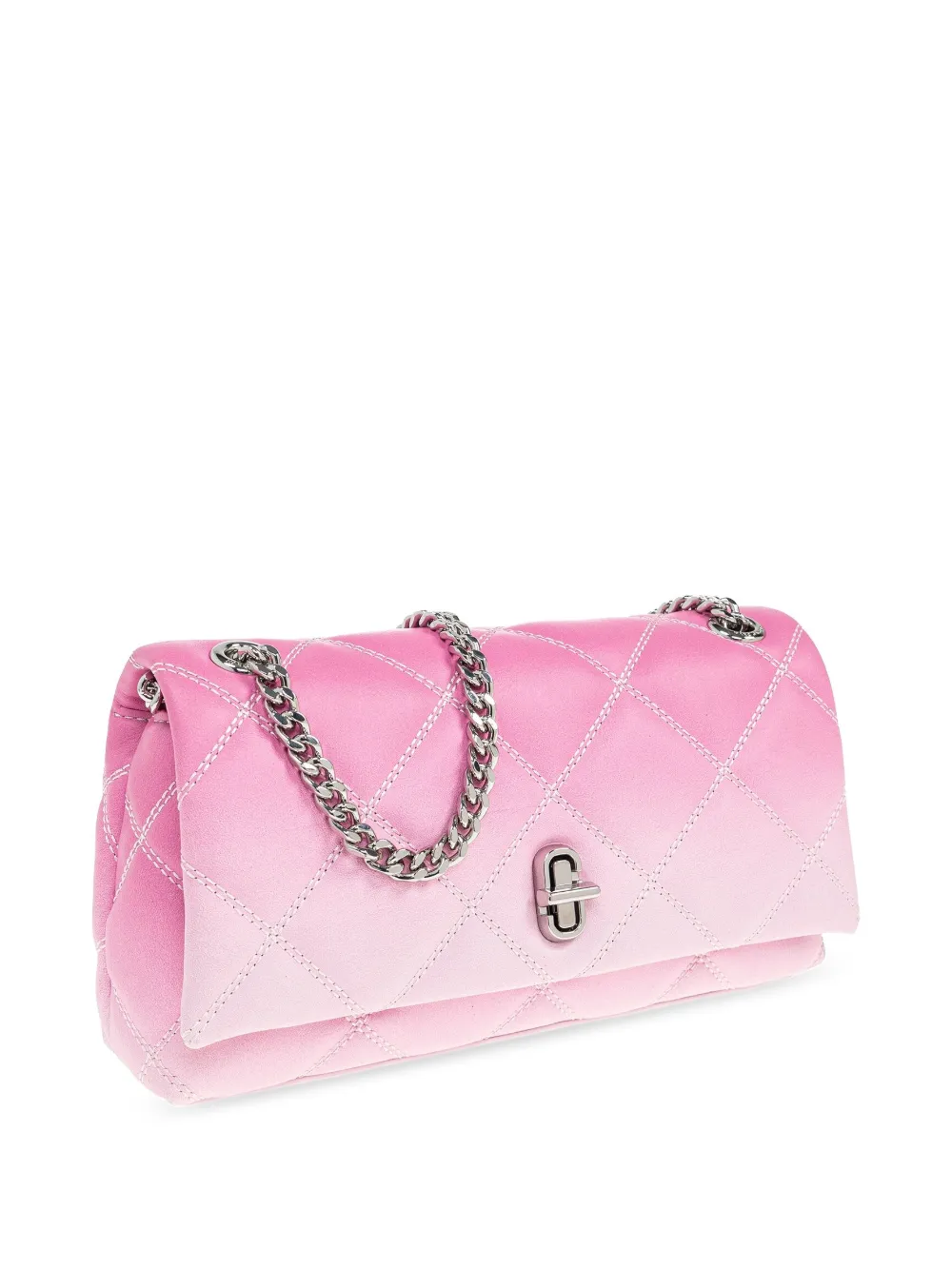 Marc Jacobs Kleine gewatteerde crossbodytas met ketting Roze