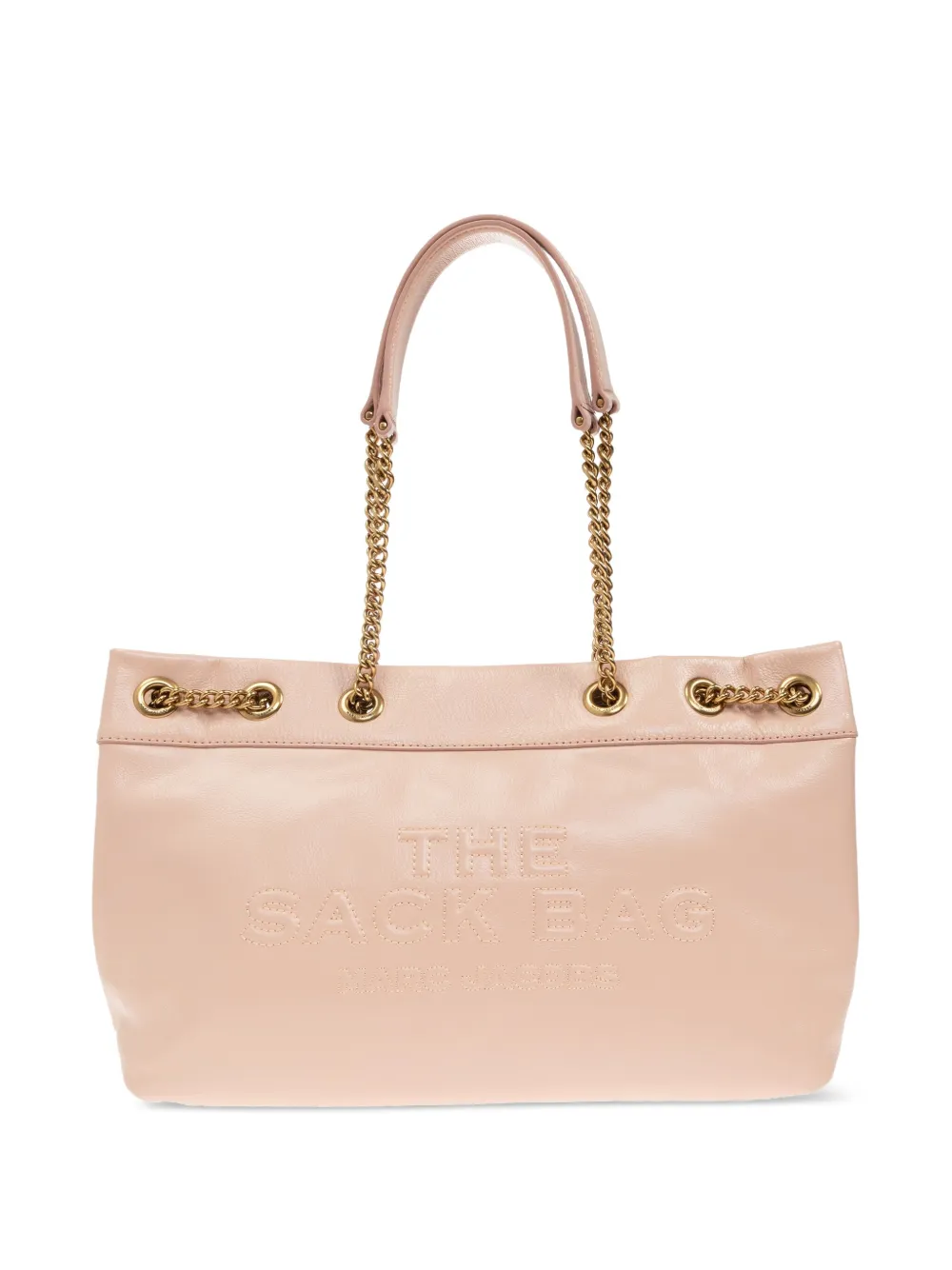 Marc Jacobs The Sac embossed-logo chain-strap tote bag Roze