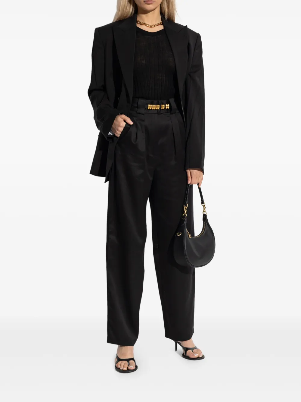 IRO ribbed wool sweater Zwart