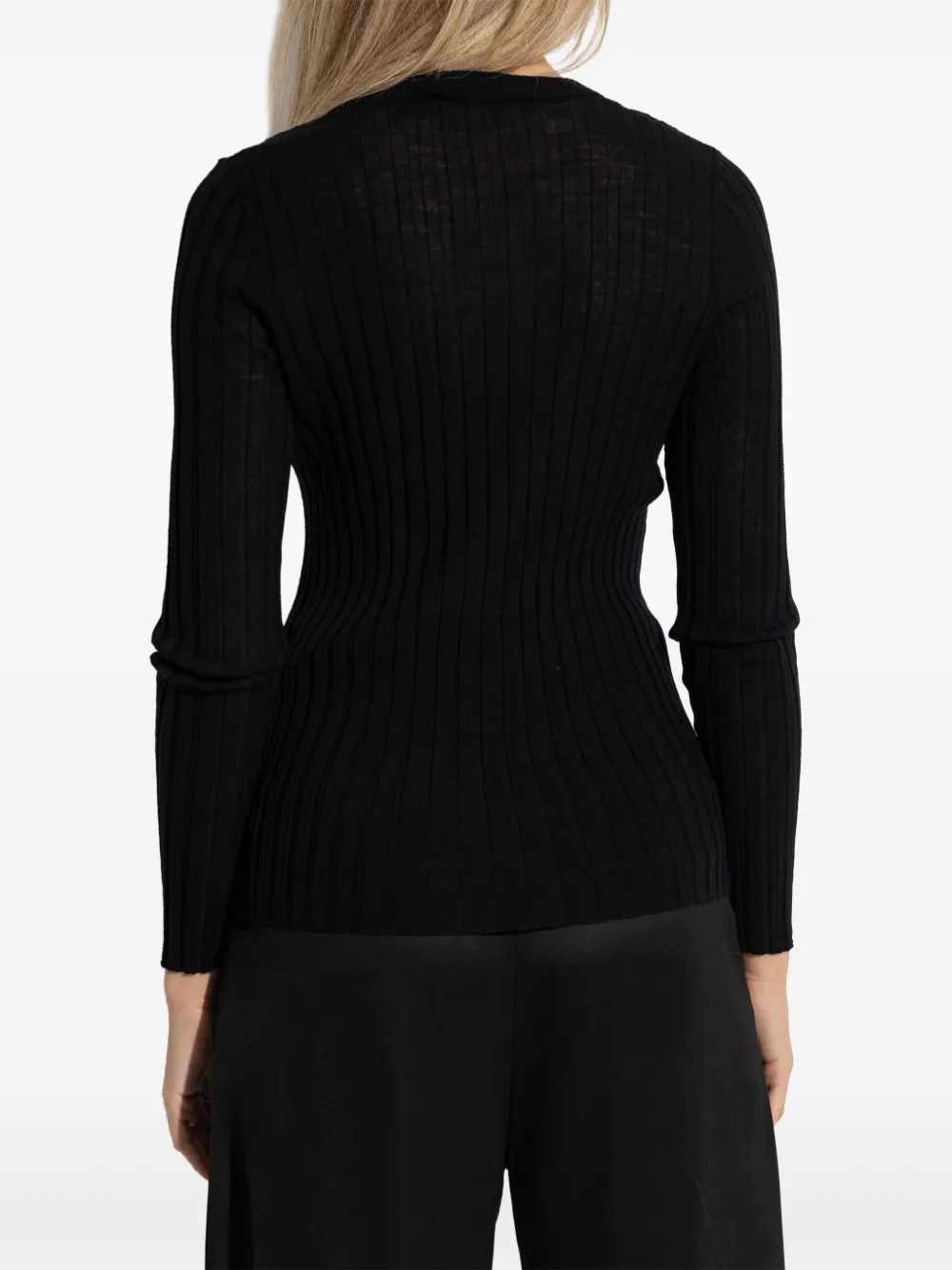 IRO ribbed wool sweater Zwart