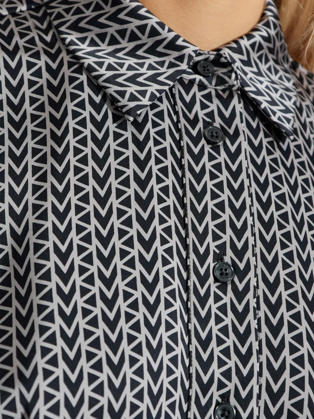 Michael Kors geometric-print shirt Zwart