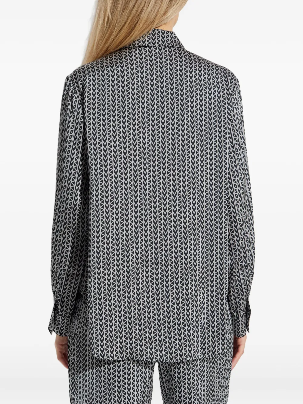 Michael Kors geometric-print shirt Zwart