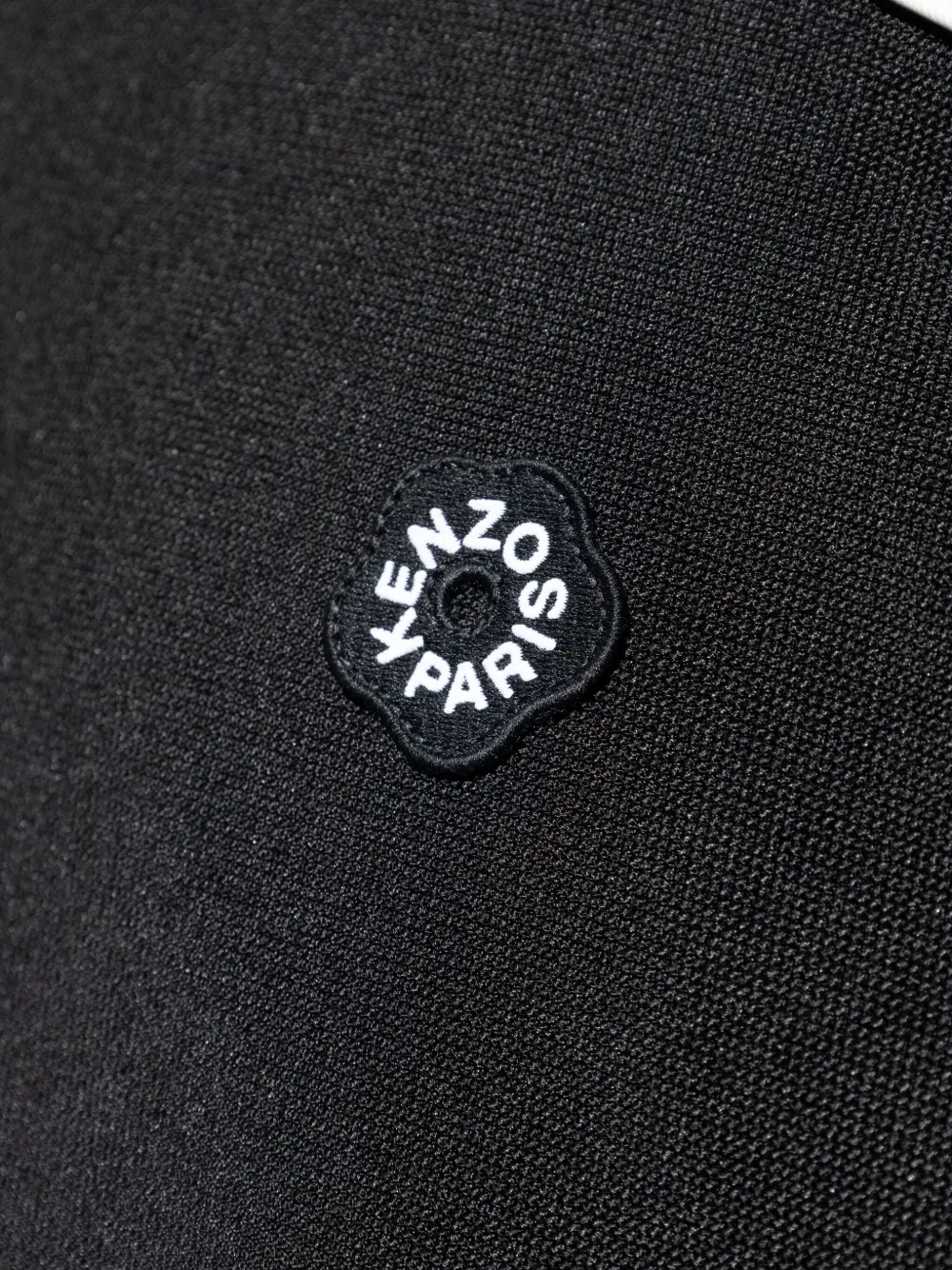 Kenzo panelled zip-up track jacket Zwart