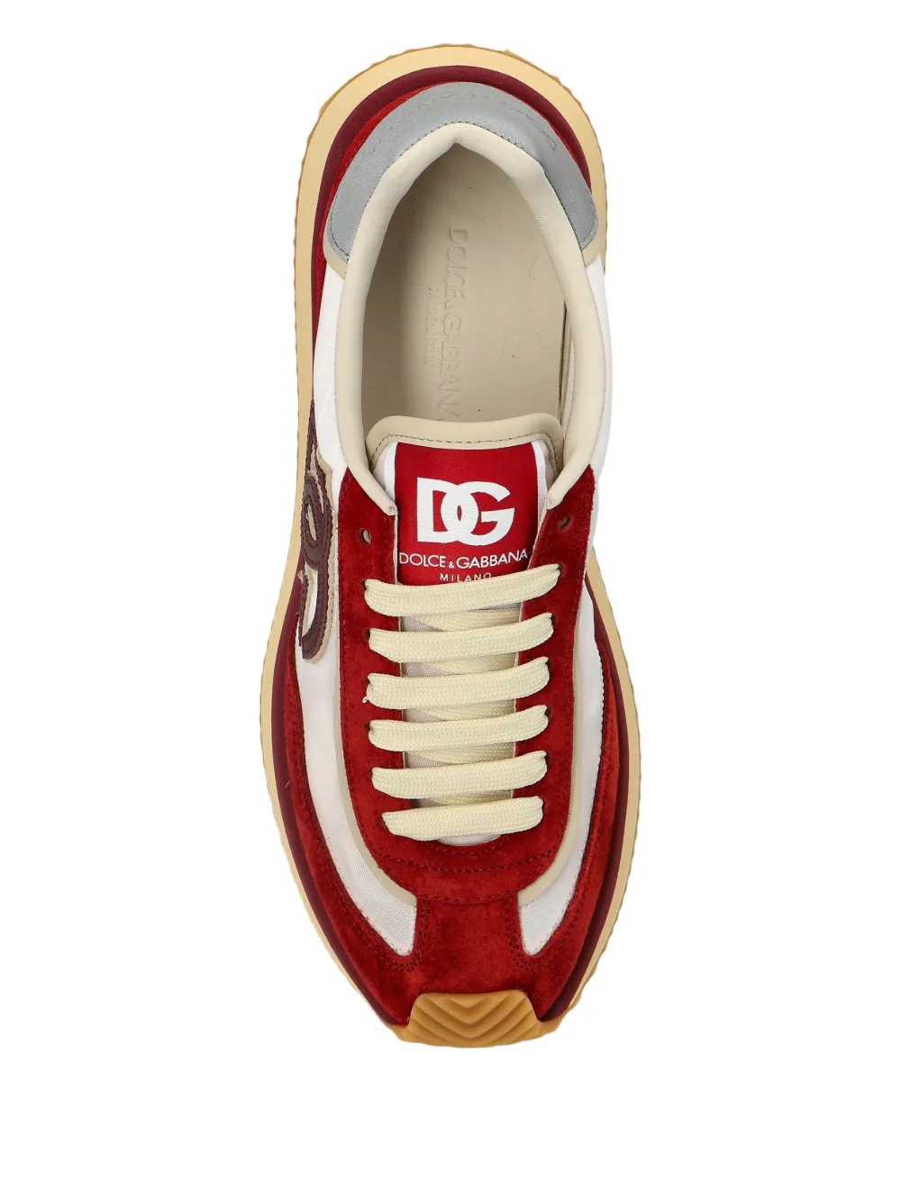 Dolce & Gabbana logo-patch sneakers Red