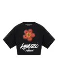 Kenzo Boke Flower cropped T-shirt - Black