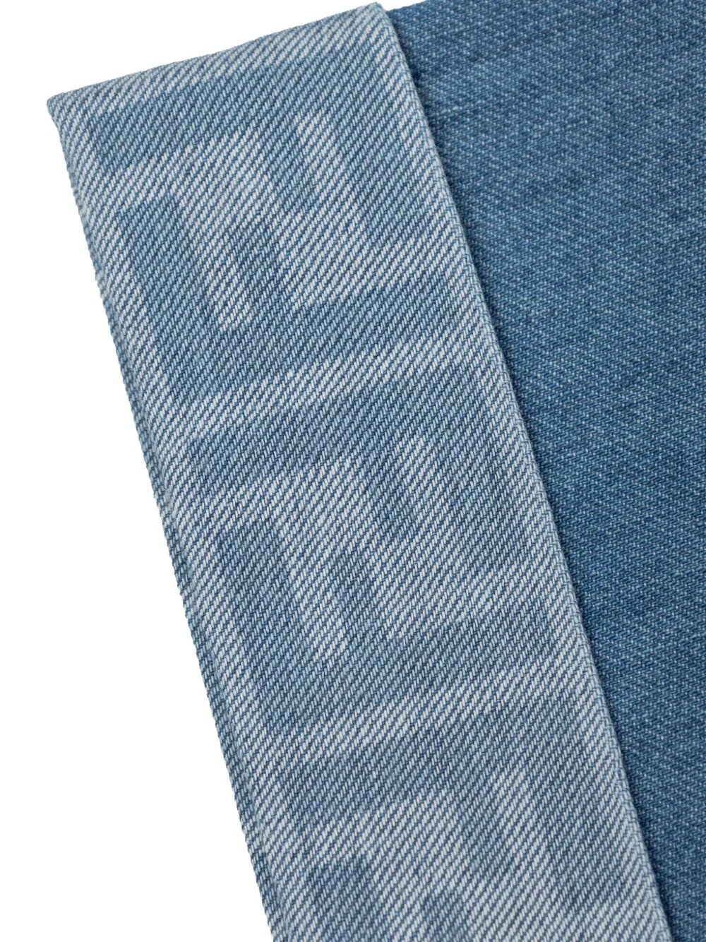 Fendi Kids elasticated-waistband denim trousers Blauw