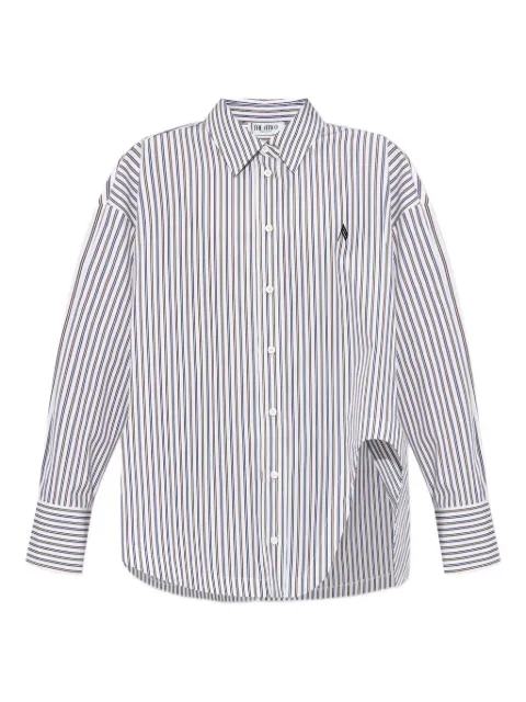 The Attico striped asymmetrical shirt