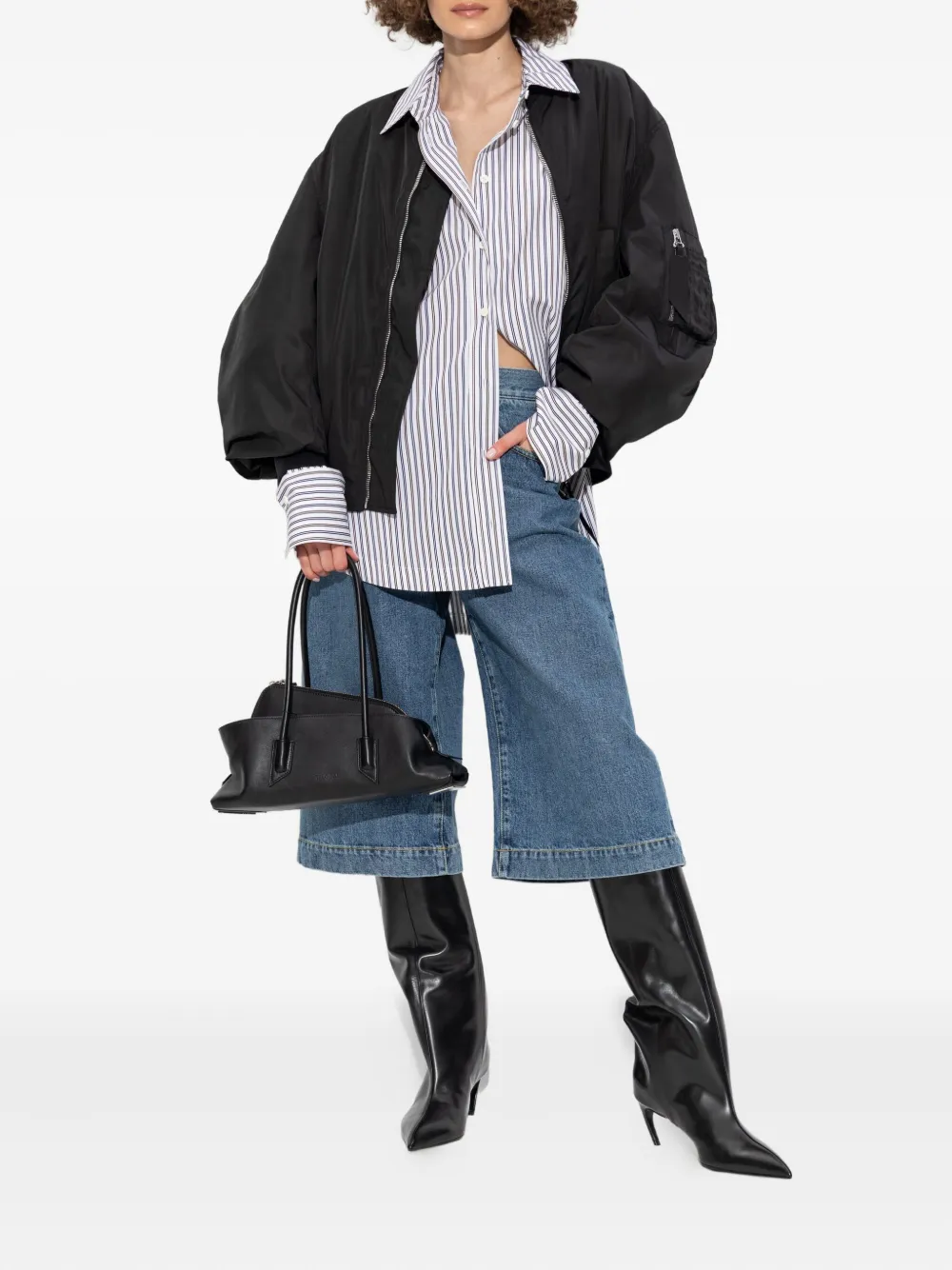 The Attico striped asymmetrical shirt | Shirts | Image 2