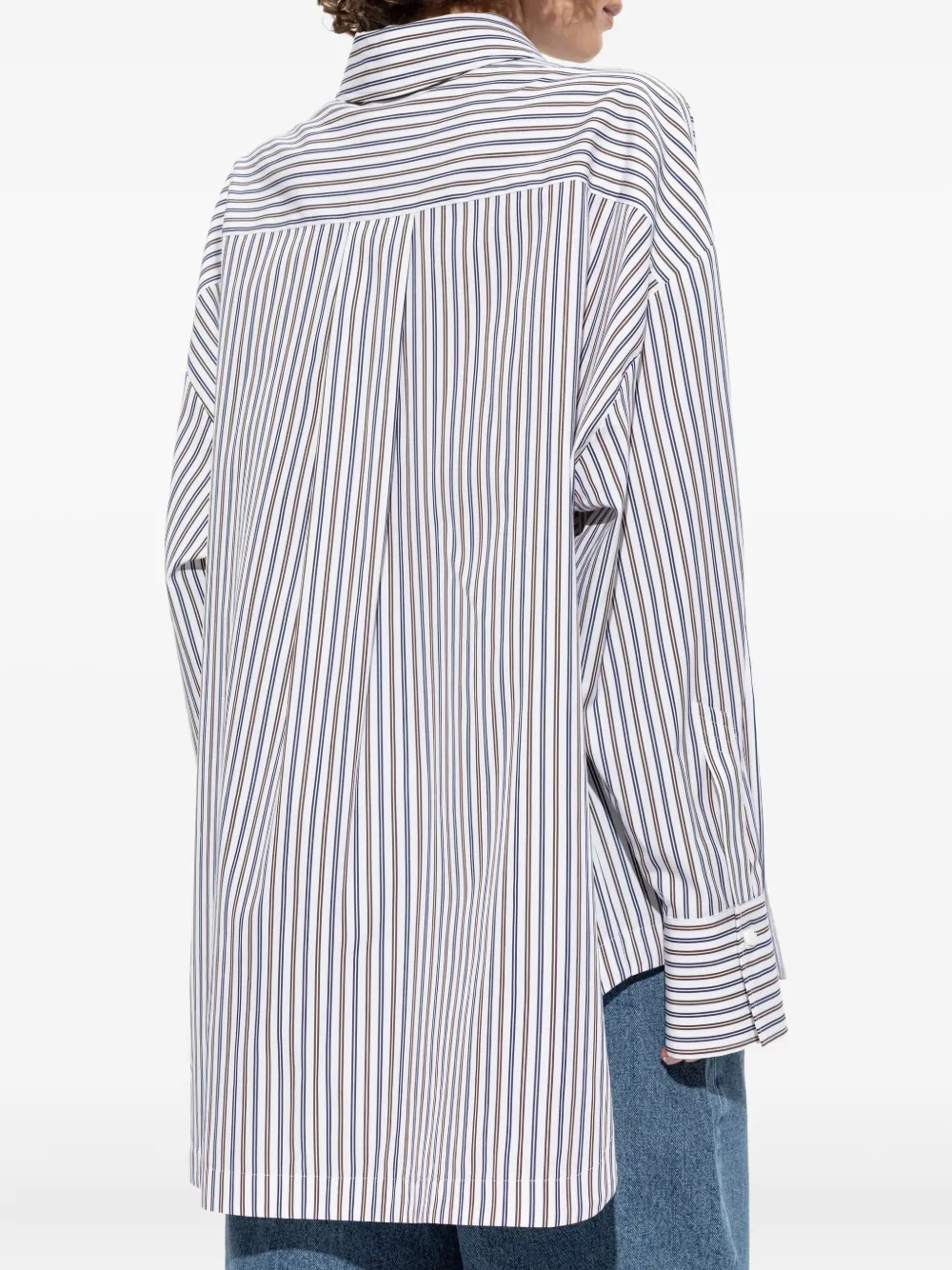 The Attico Asymmetrische blouse Wit