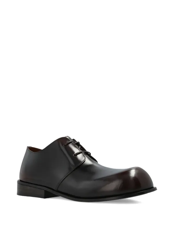 靴 Marsell derby shoes Men's Black Leather Derby Shoes Gruboot - Marsèll