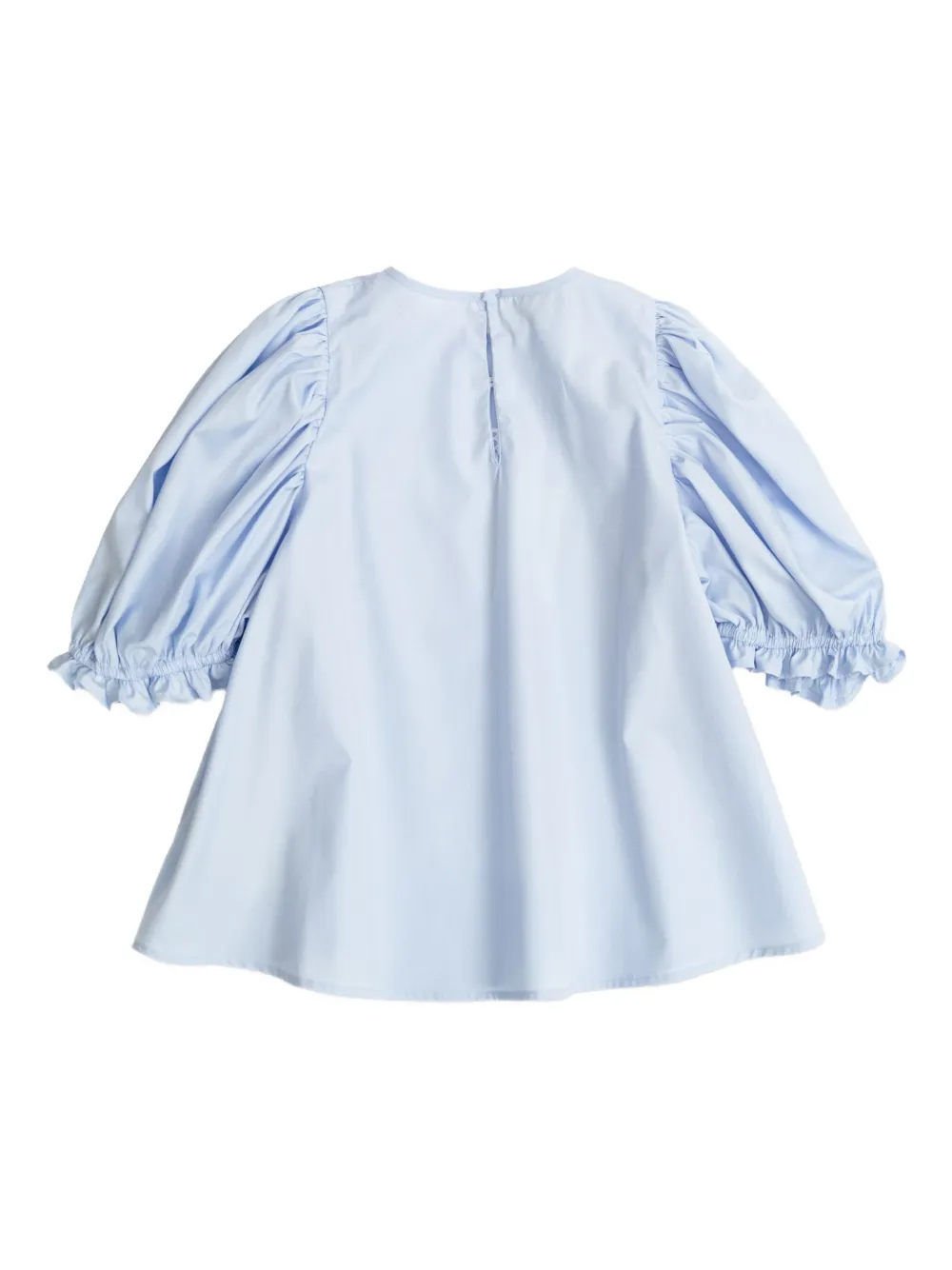Fendi Kids puff-sleeve logo-embroidered top | Girls Blouses | Image 2