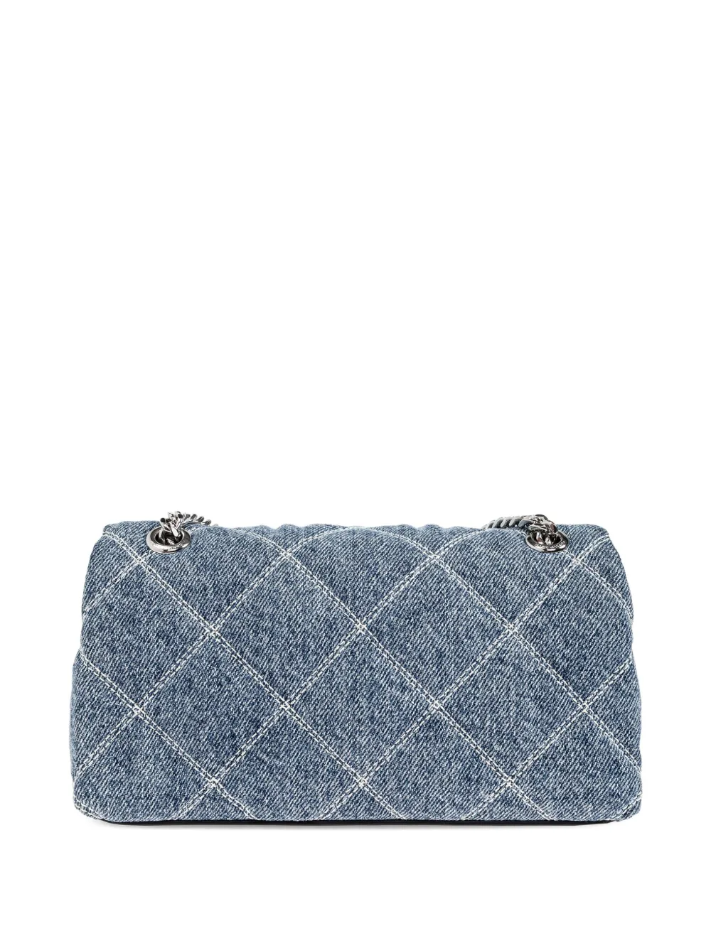 Marc Jacobs Kleine gewatteerde crossbodytas met ketting Blauw