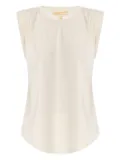 Michael Michael Kors padded-shoulder top - Neutrals