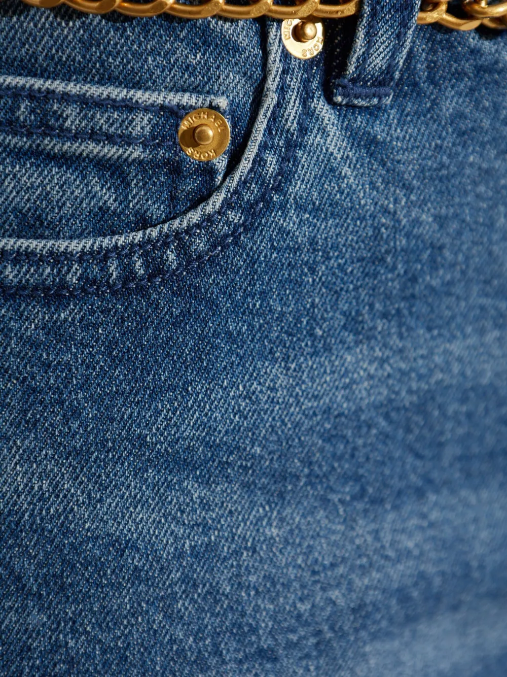 Michael Kors Jeans verfraaid met ketting Blauw
