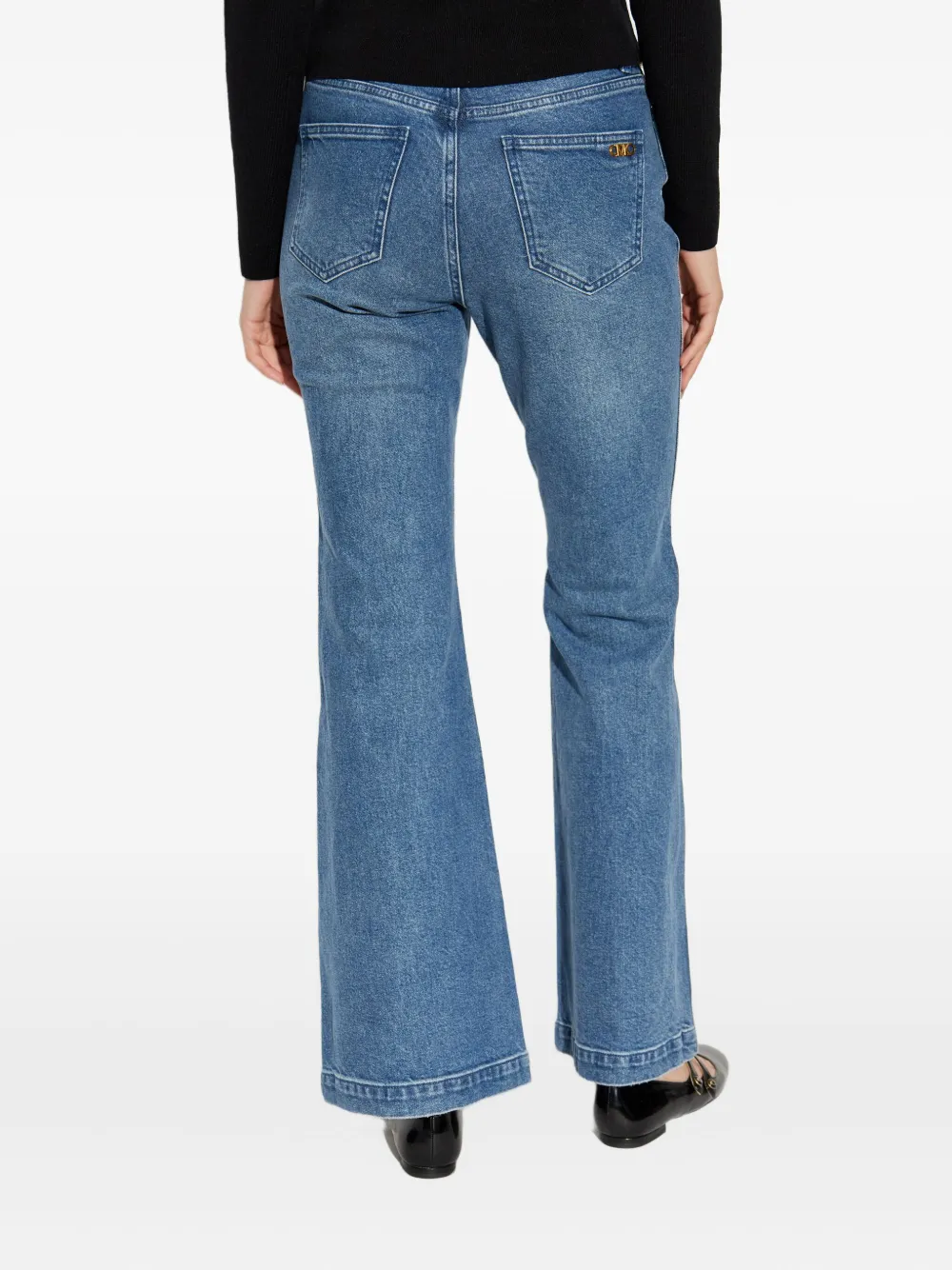 Michael Kors Jeans verfraaid met ketting Blauw