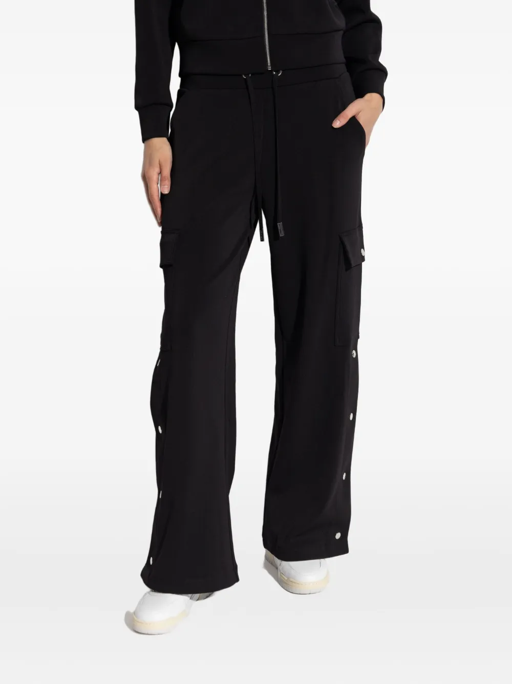 Michael Kors cargo-pocket button-fastening trousers Zwart