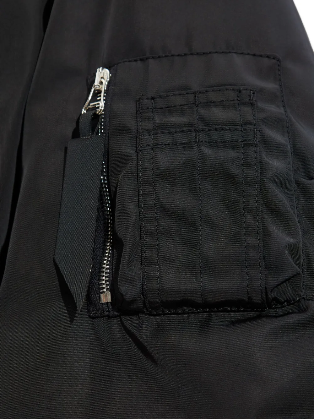 The Attico Anja bomber jacket Zwart