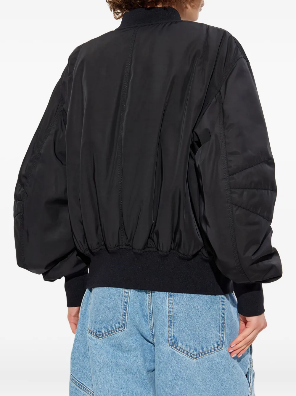 The Attico Anja bomber jacket Zwart