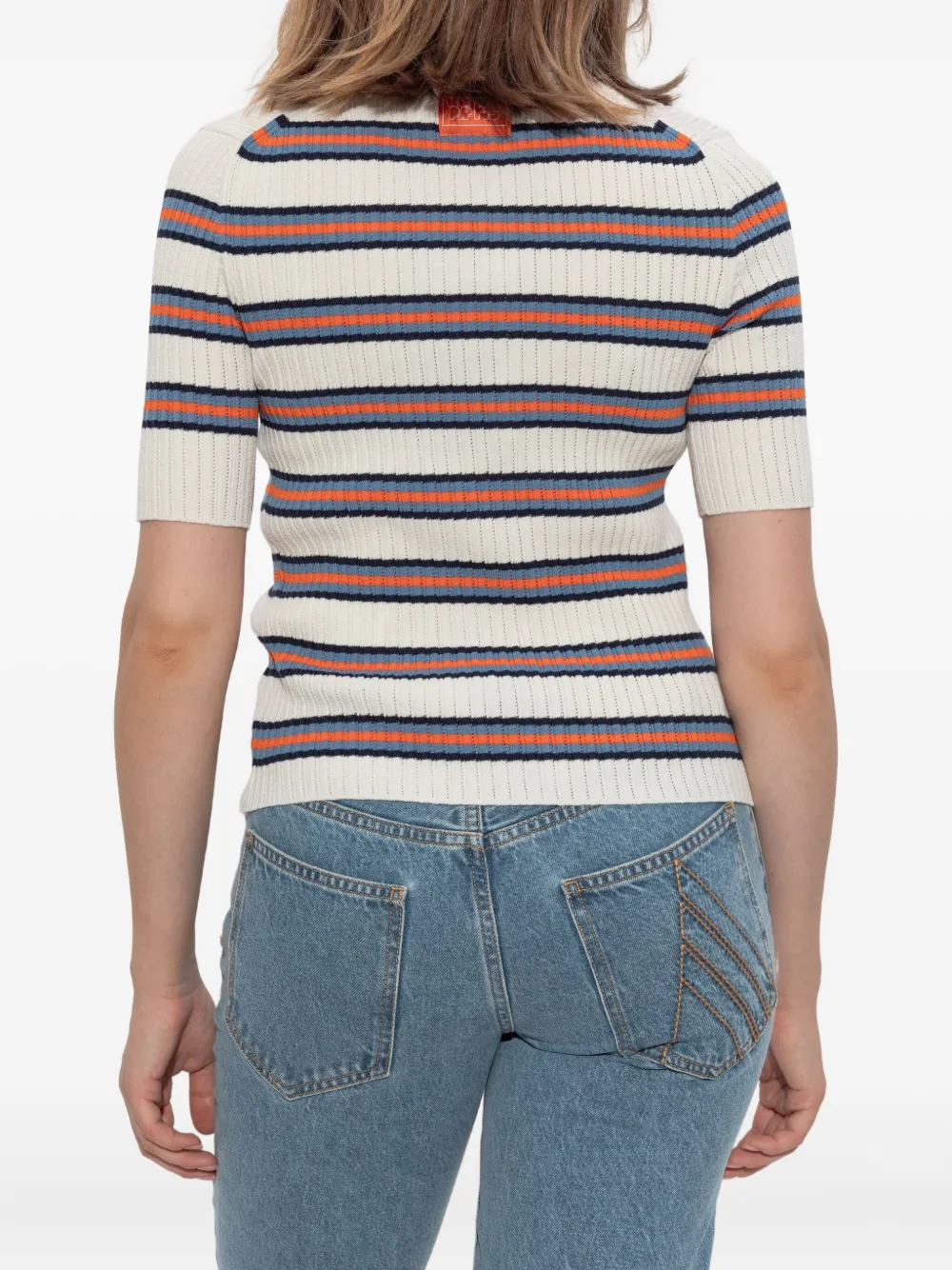 Kenzo ribbed striped polo top 02 MULTICOLOR