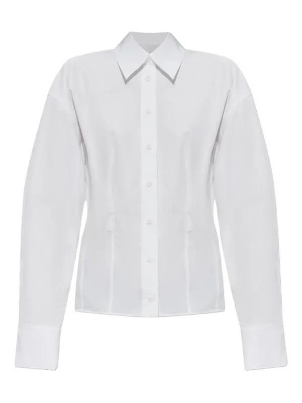 The Attico Cotton Fitted Shirt in White