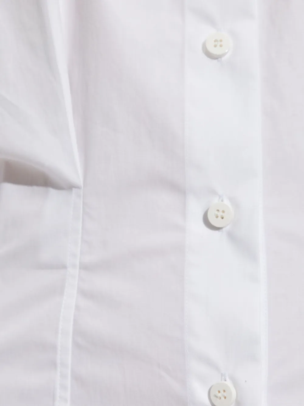 The Attico cotton fitted shirt Wit