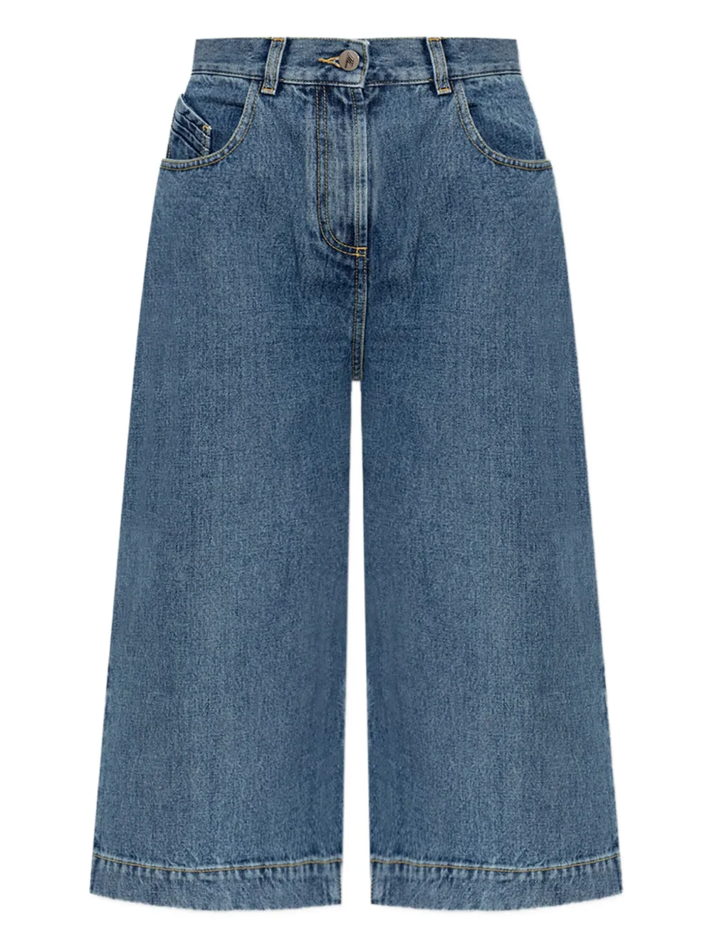 The Attico cropped jeans Blauw
