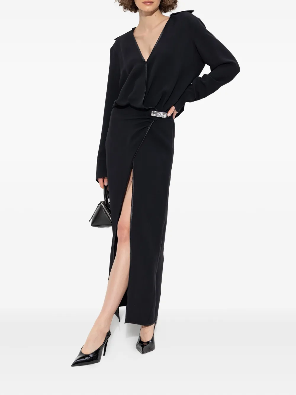The Attico wrap-front split dress | Day Dresses | Image 2