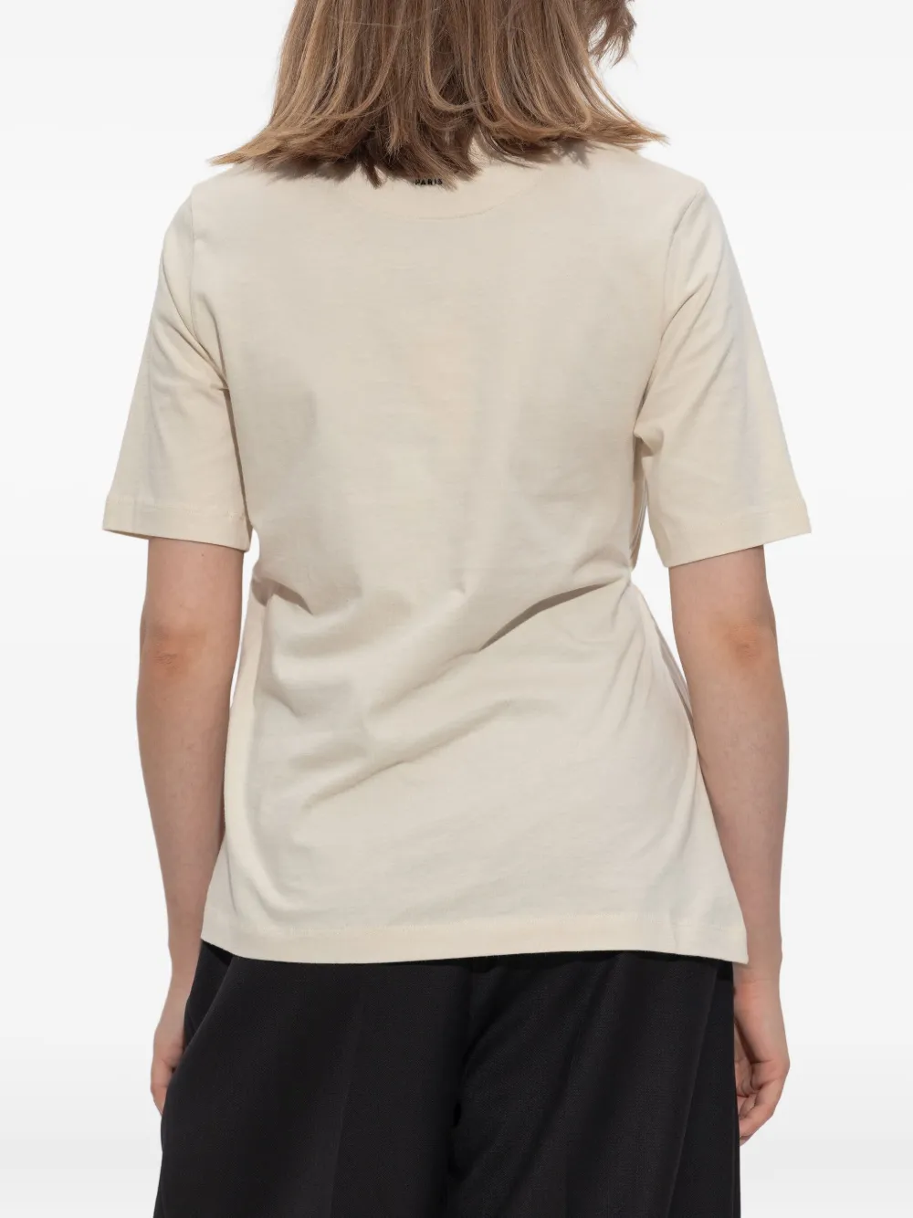 Kenzo safety pin-detail gathered T-shirt Beige