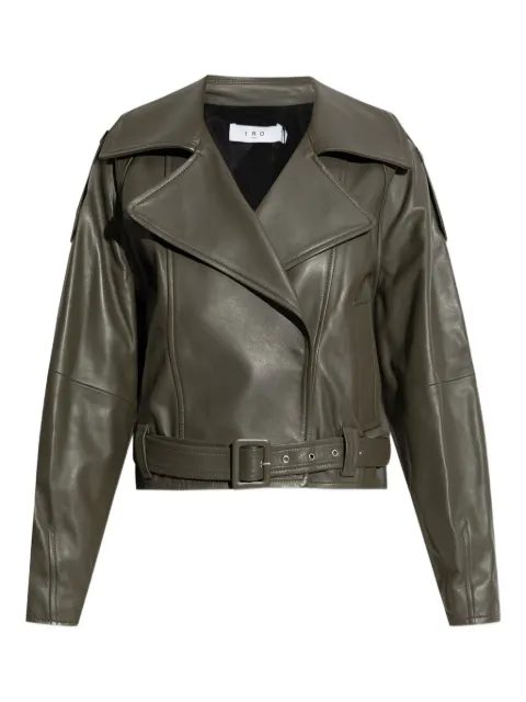 IRO belted leather jacket