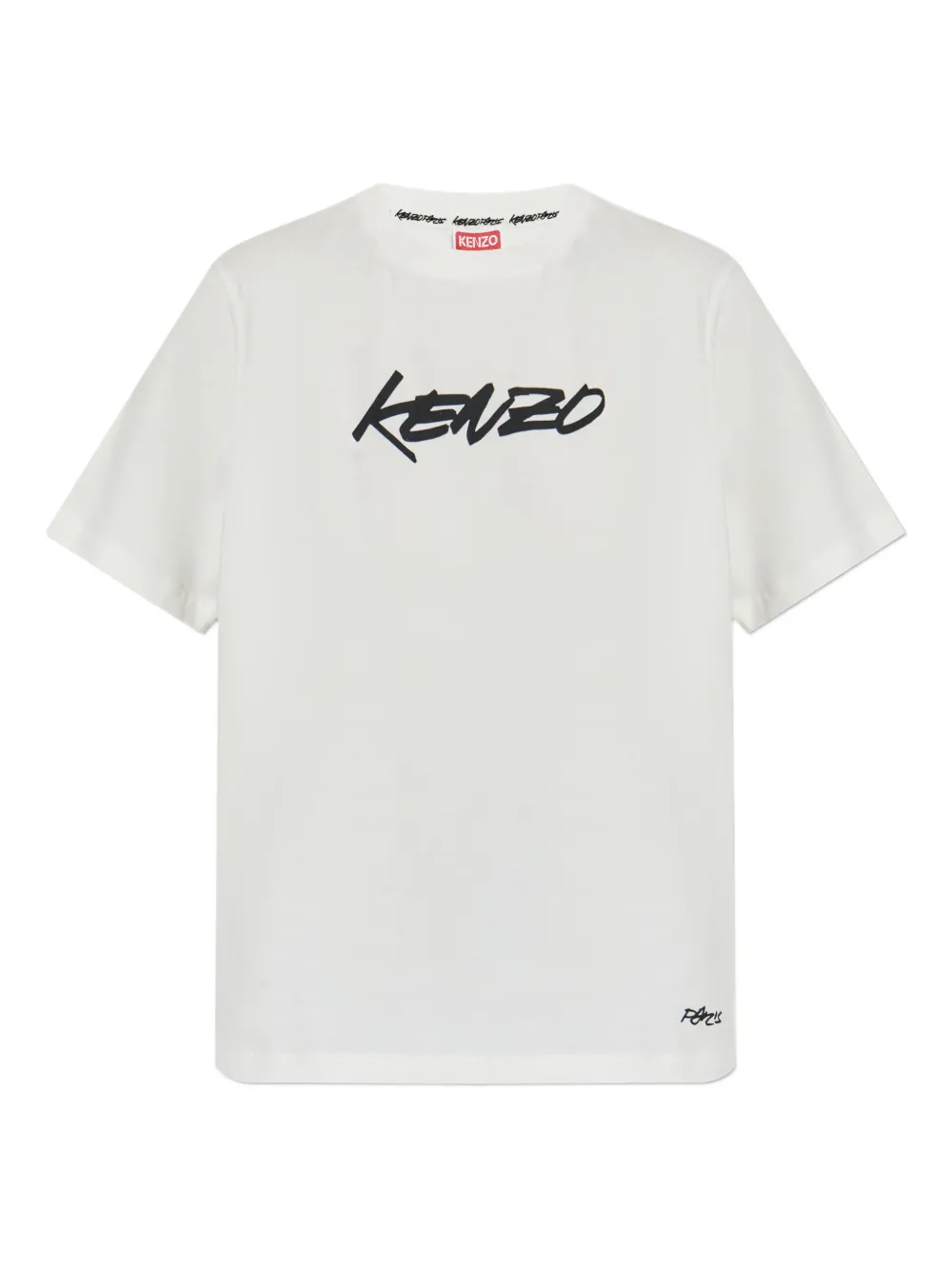 Kenzo logo-print T-shirt Wit