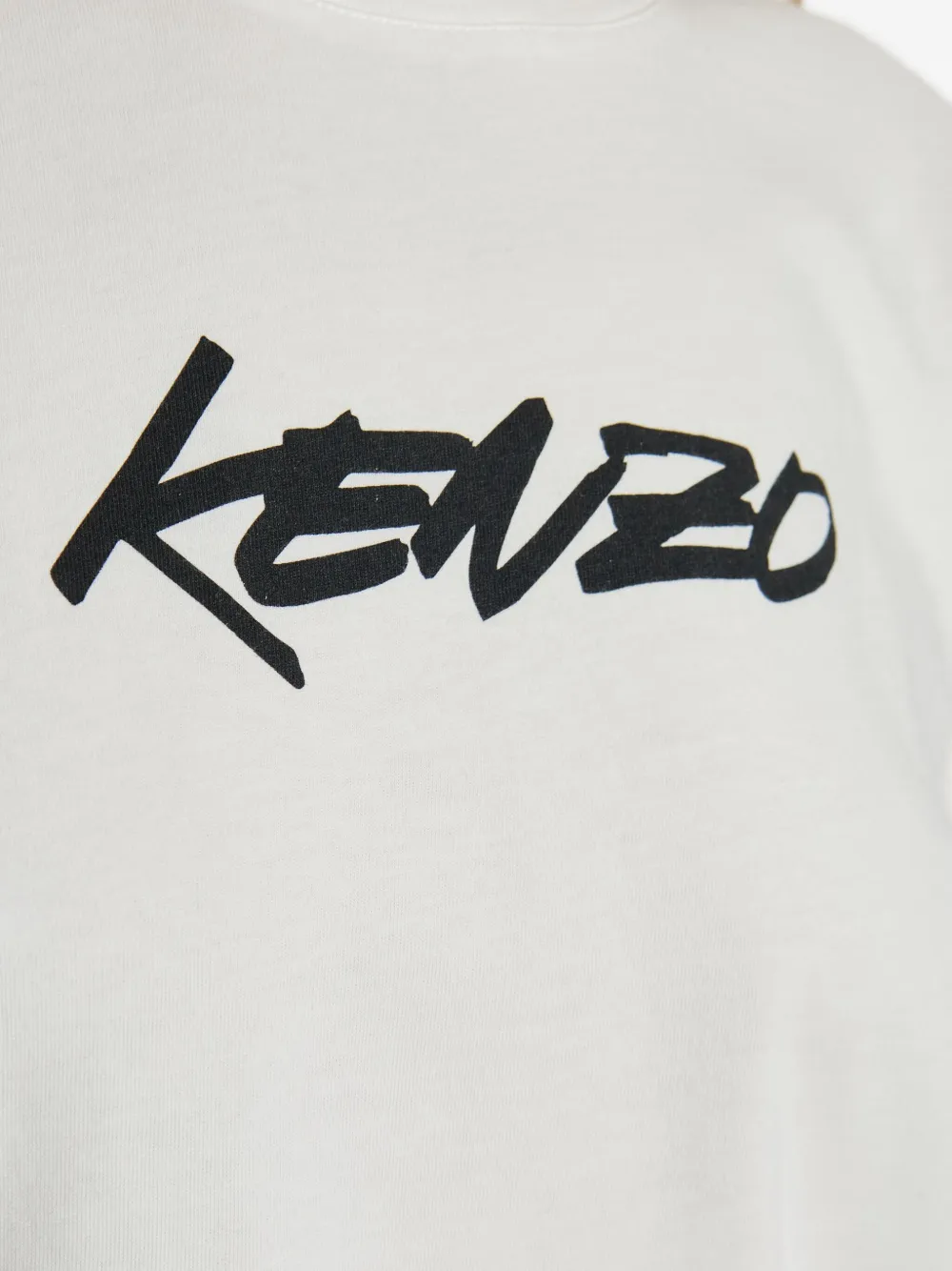 Kenzo logo-print T-shirt Wit