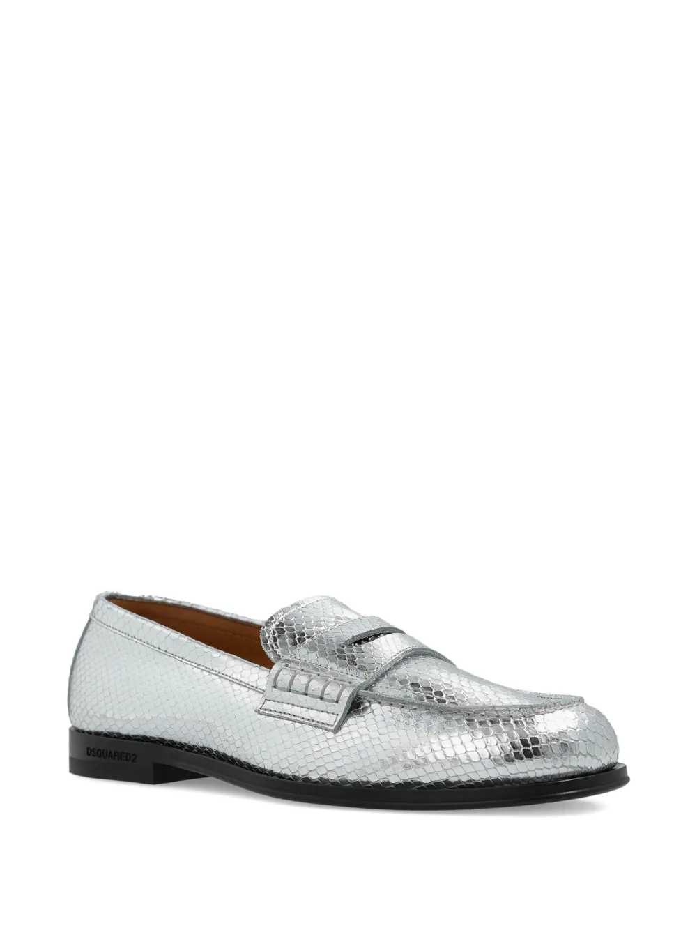 DSQUARED2 snakeskin-effect loafers | Image 2
