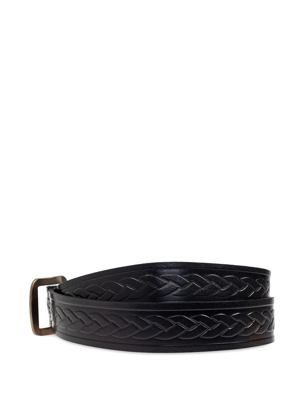 DSQUARED2 braided leather belt Zwart