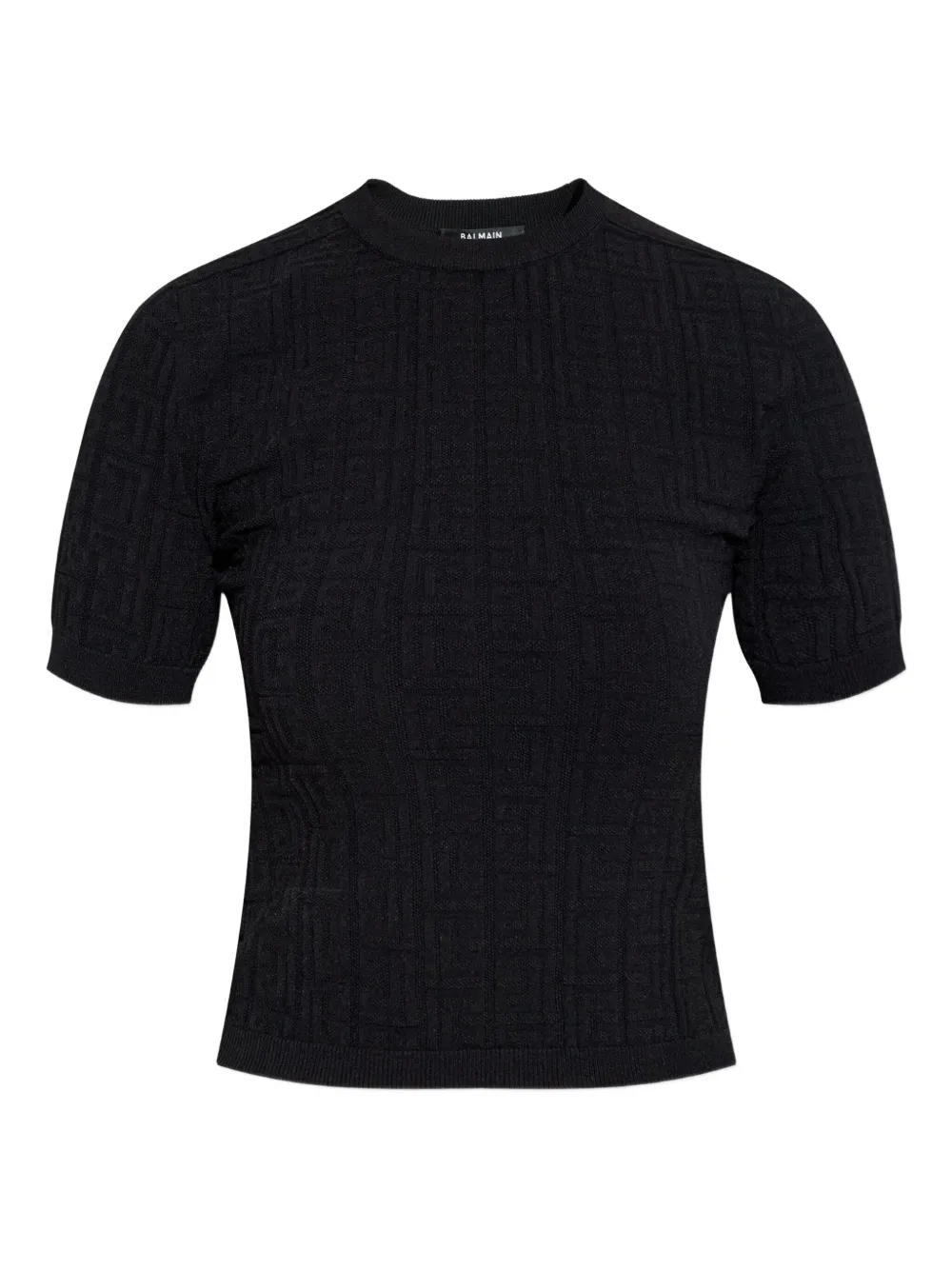 Balmain Textured Short-sleeve T-shirt