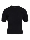 Balmain textured short-sleeve T-shirt - Black