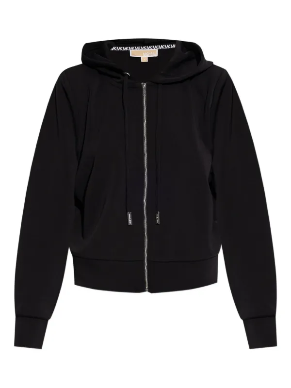 マイケルコースジップパーカー黒 Michael Michael Kors ジップアップ パーカー | ブラック