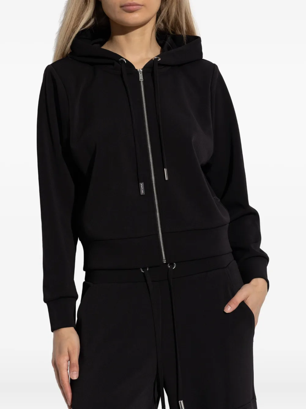 Michael Kors zip-up hoodie Zwart