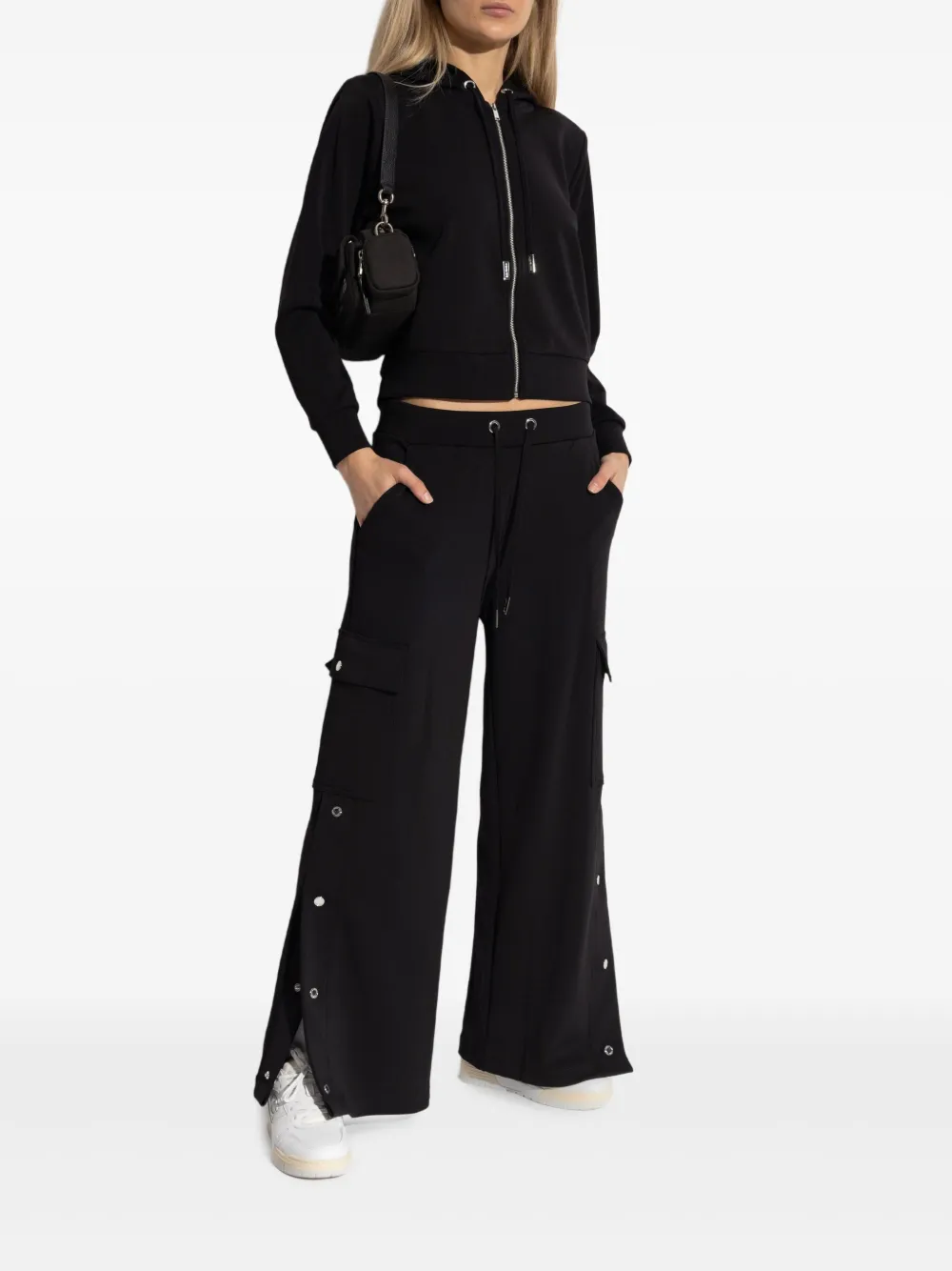Michael Kors zip-up hoodie Zwart