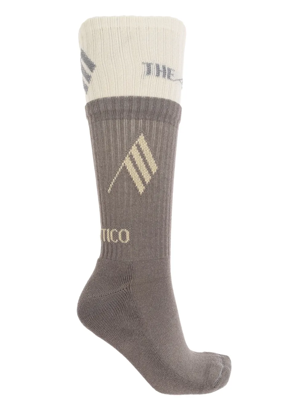The Attico logo-print socks Grijs