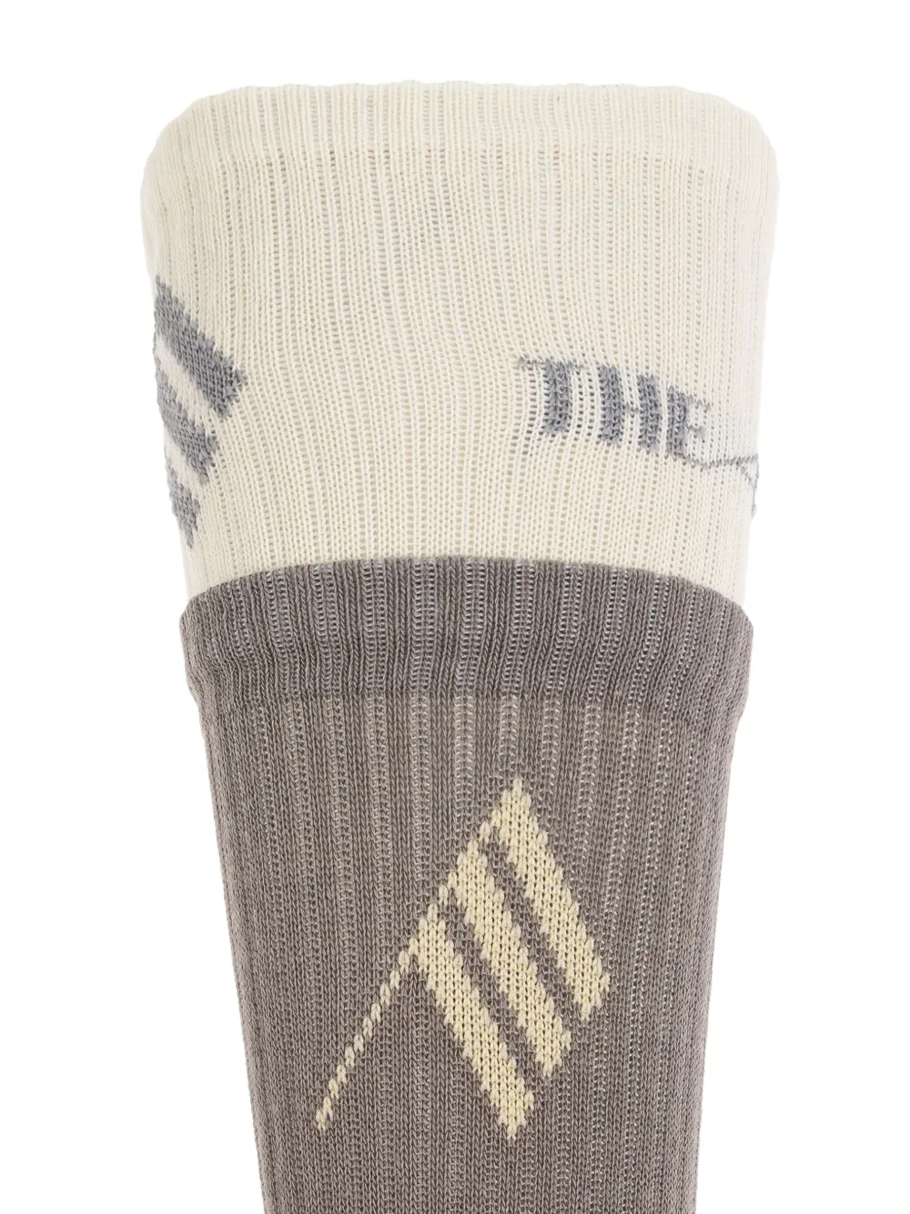 The Attico logo-print socks Grijs